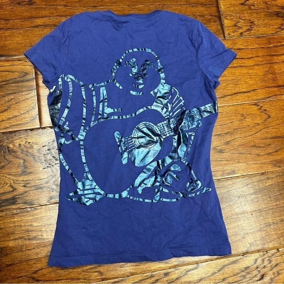 True religion womens oversized Buddha slim v neck tee - Picture 2 of 5